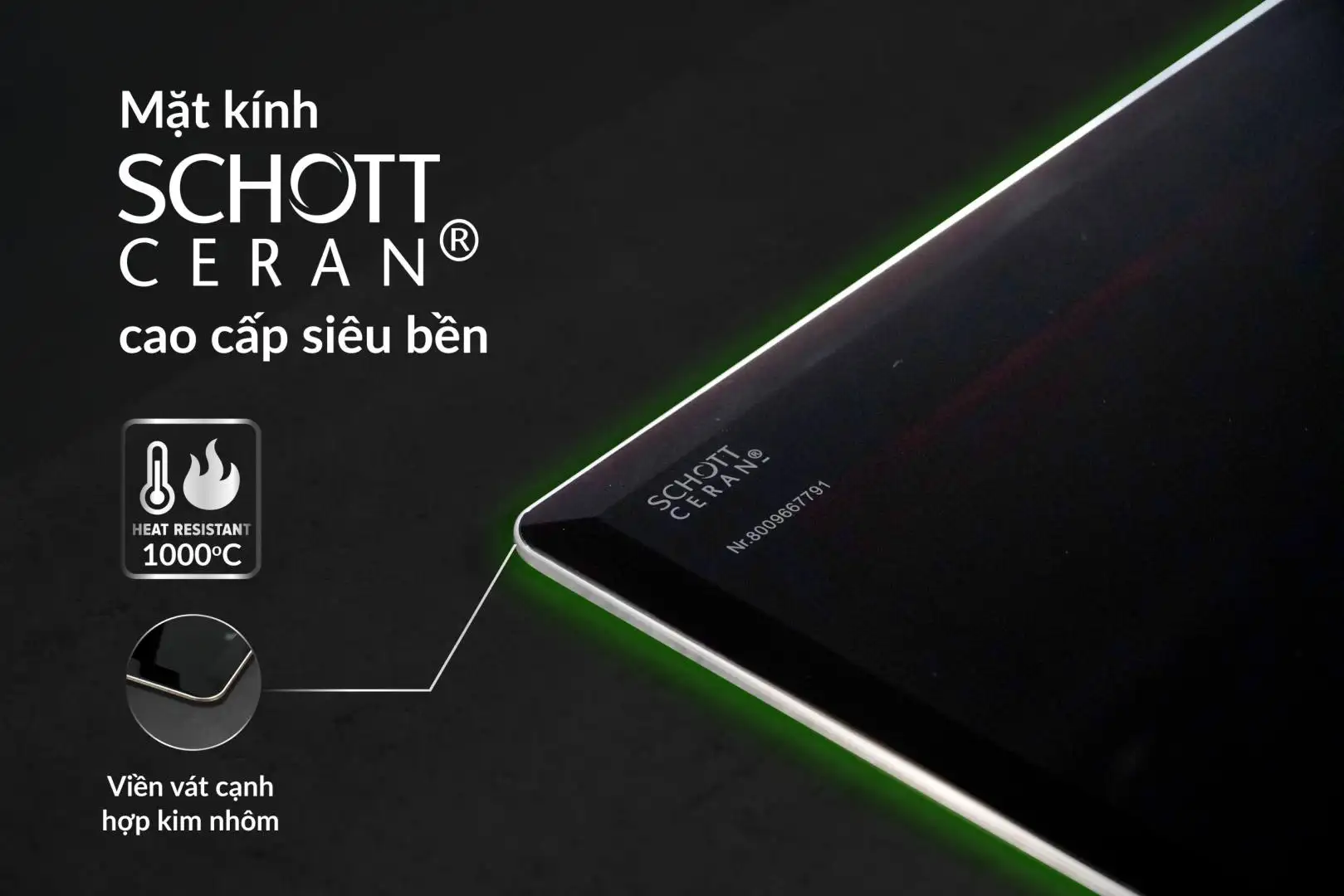 Alternative view of Bếp từ đôi Eurosun EU-T798XPro – Mặt kính Schott Ceran, Booster 3000W, sản xuất tại Malaysia